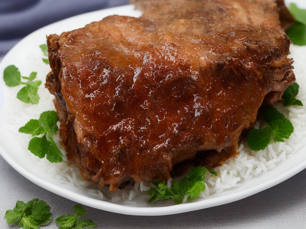 ข้าวขาหมู — Braised Pork Leg with Rice