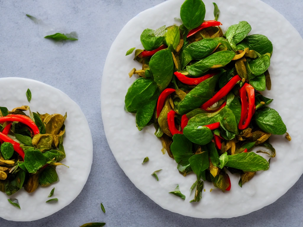 ผัดใบมะกรูด — Kaffir Lime Leaf Stir-fry